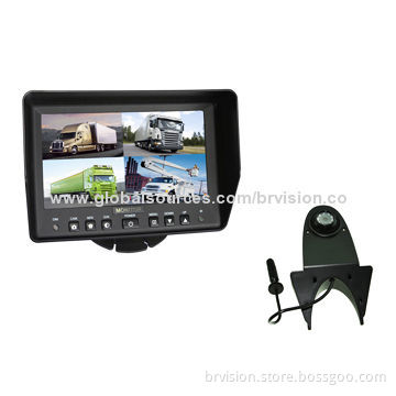 Backup Systems with 7.0-inch LCD Monitor and Waterproof Dome Camera, Dual Lens Camera for Safety